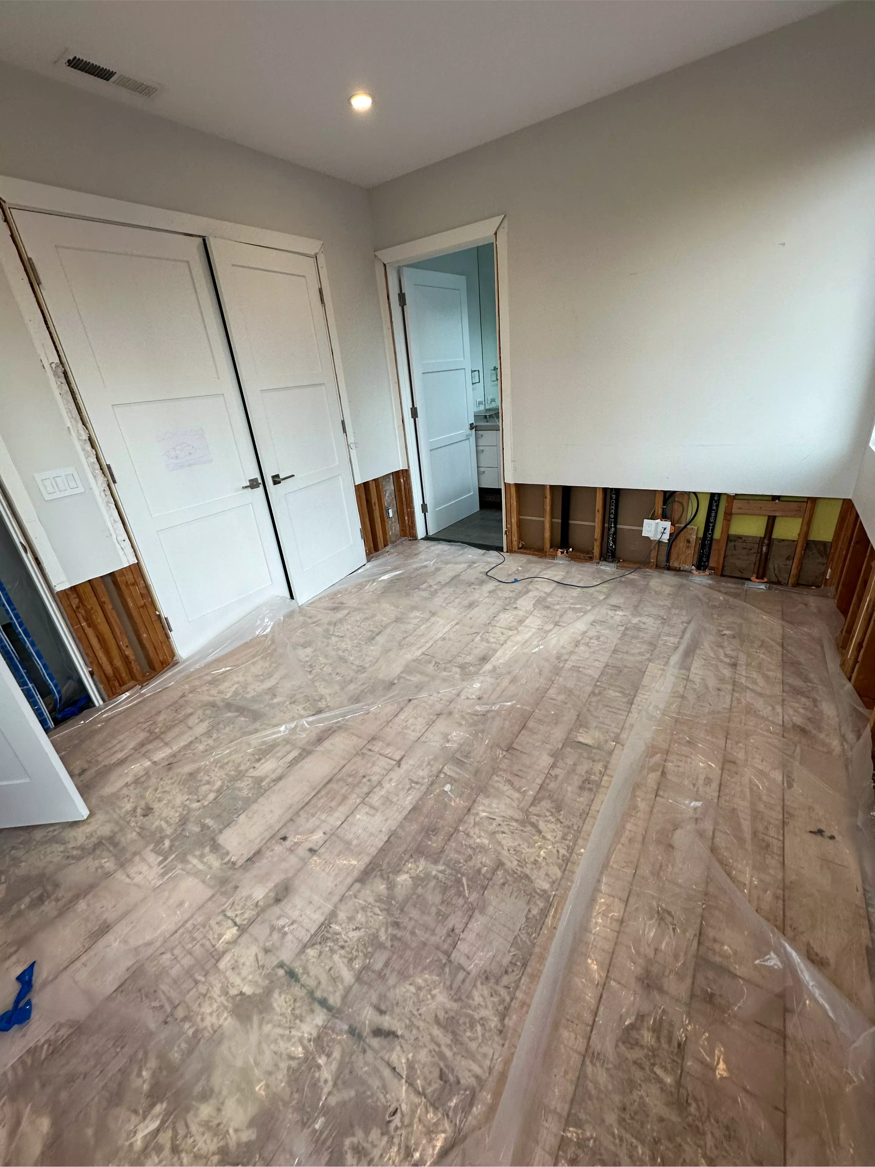 Hardwood Flooring Paint Room